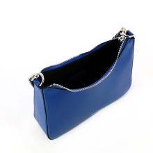 Iuntoo Borsa a spalla Eleganza in pelle Saffiano Bluette - 5