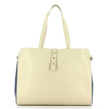Iuntoo Shopper Media Graziosa con logo Beige Jeans - 3