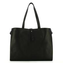 Iuntoo Shopper Media Graziosa con logo Nero Beige - 3