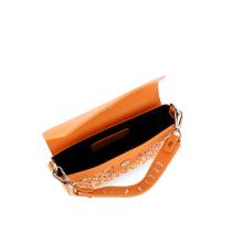 Iuntoo Mini Borsa a mano Essenziale Tweed Arancio - 5