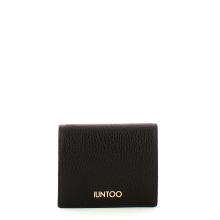 Iuntoo Portafoglio Clip Piccolo Due Ante Armonia Nero - 1