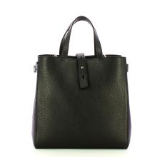Iuntoo New Tote Piccola Multilogo Specchio Nero Argento - 3