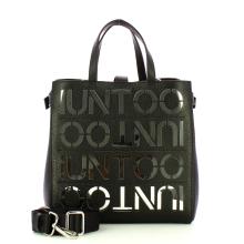 Iuntoo New Tote Piccola Multilogo Specchio Nero Argento - 4