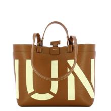 Iuntoo Shopping Sibilla Piccola Logo Cuoio+Panna - 1