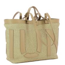 Iuntoo Shopping Sibilla Media Logo Raffia Naturale+Cammello - 2