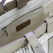 Iuntoo Shopping Sibilla Piccola Logo Raffia Cappuccino+Cappuccino - 4