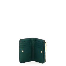 Iuntoo Portafoglio Medio con zip Armonia Petrolio - 3