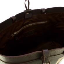 Iuntoo Shopping Sibilla Piccola Intarsio Cioccolato Taupe - 4