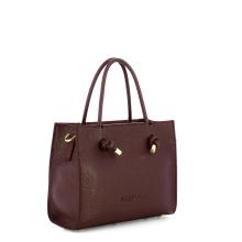 Iuntoo Borsa a mano Piccola Nodo Armonia Bordeaux - 2