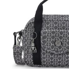 Kipling Borsa a mano Kazia Grey Denim Jaquard - 4