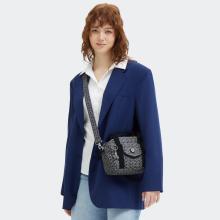Kipling Borsa a mano Kazia Grey Denim Jaquard - 7