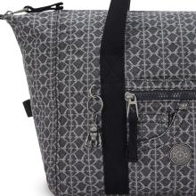 Kipling Borsa a spalla Casual Art Grey Denim Jacquard - 4
