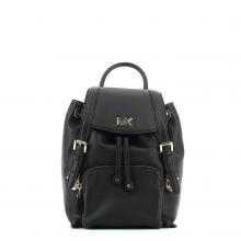 Beacon Small Leather Backpack-BLACK-UN