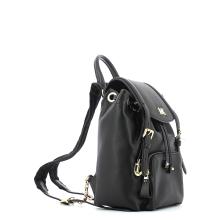 Beacon Small Leather Backpack-BLACK-UN