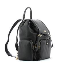 Beacon Medium Leather Backpack-BLACK-UN