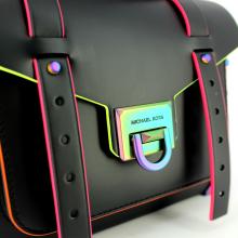 Michael Kors Manhattan Contrast-Trim Medium Satchel - 5