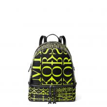 Michael Kors Rhea Medium Newsprint Logo Backpack - 1