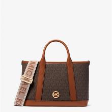 Michael Kors Borsa a mano Luisa piccola con logo Brn/Luggage - 1