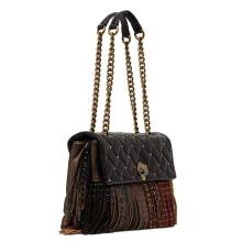 Kurt Geiger Borsa a tracolla Kensington Large Fringe Brown - 2