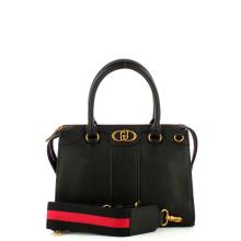 Liu Jo Borsa a mano Ecosostenibile con logo Nero - 4