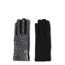 Liu Jo Guanti con spilla Bianco Nero - 1