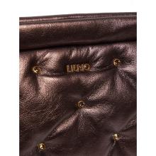 Liu Jo Pochette Glossy con strass Brown Stone Met. - 5