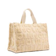 Liu Jo Shopping bag grande misto lana Oat Milk - 3