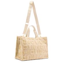 Liu Jo Shopping bag grande misto lana Oat Milk - 4