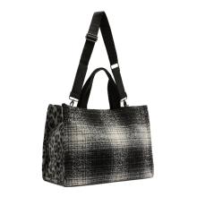 Liu Jo Shopping bag grande con logo Check Black - 3