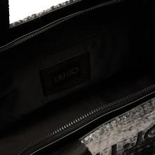 Liu Jo Shopping bag grande con logo Check Black - 5