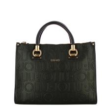 Liu Jo Borsa a mano Media Manhattan logo embossed Black - 1
