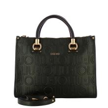 Liu Jo Borsa a mano Media Manhattan logo embossed Black - 4