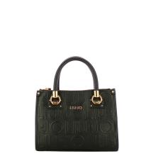 Liu Jo Borsa a mano Small Manhattan logo embossed Black - 1