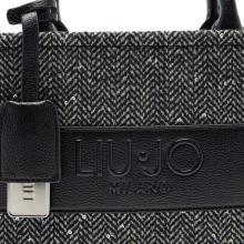 Liu Jo Borsa a mano Piccola Tweed Black - 5