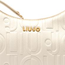 Liu Jo Tracollina hobo piccola con logo Cream - 3