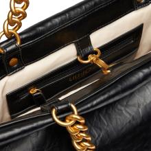 Liu Jo Tote bag LaPuffy grande con catena Black - 5