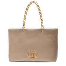 Liu Jo Tote bag LaPuffy grande con catena Dark Sand - 1