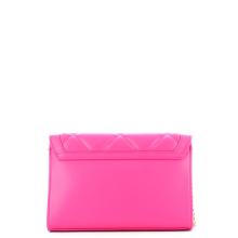 Love Moschino Clutch trapuntata con borchie Fuxia Studs Oro - 3