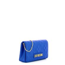 Love Moschino Clutch Shiny Quilted Zaffiro - 2