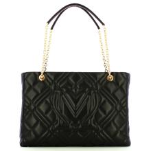 Love Moschino Borsa a spalla Geometric Quilted Nero - 3