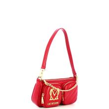 Love Moschino Sottospalla Quilted Obliquo Rosso - 2
