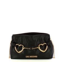 Love Moschino Clutch Laminata Hearts Nero - 1