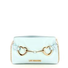 Love Moschino Clutch Laminata Hearts Cielo - 1
