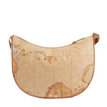 Alviero Martini 1a Classe Tracolla Mezzaluna Media Geo Soft con tasca Naturale - 2