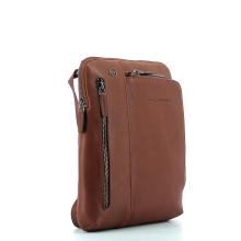 Leather Organised crossbody Black Square-CUOIO-UN