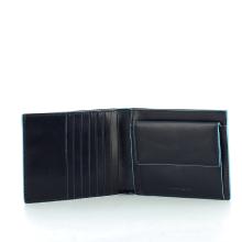 Wallet with coin pouch Blue Square-BLU/2-UN