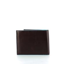 Wallet with coin pouch Blue Square-MOGANO-UN