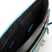 Expandable Computer Bag Blue Square 15.0-NERO-UN