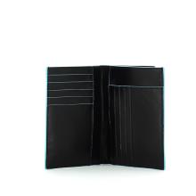 Vertical men wallet Blue Square-NERO-UN