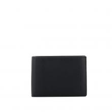 Men Wallet with Coin Pouch-BLU/MARRONE-UN
